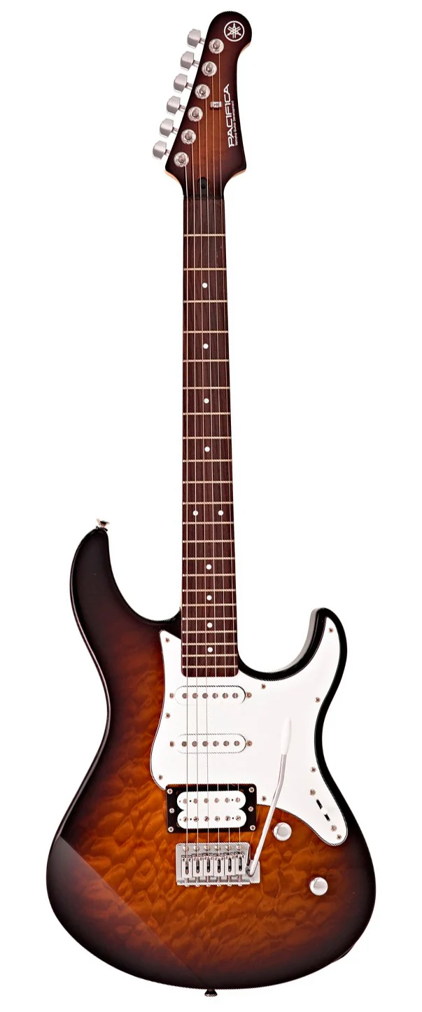 YAMAHA PACIFICA 212VQM TBS GUITARRA ELECTRICA QUILTED MAPLE TOBACCO BROWN SUNBURST