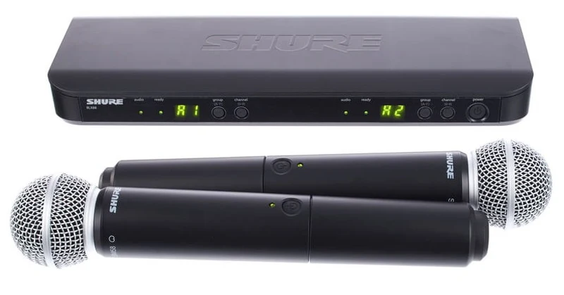 SHURE BLX288E SM58 SISTEMA INALAMBRICO DUAL DE MANO VOCAL SM