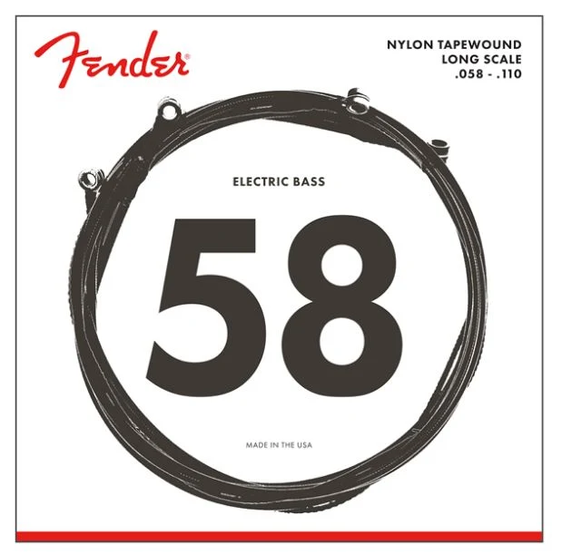 FENDER 9120M NYLON TAPE WOUND JUEGO CUERDAS BAJO 058-110