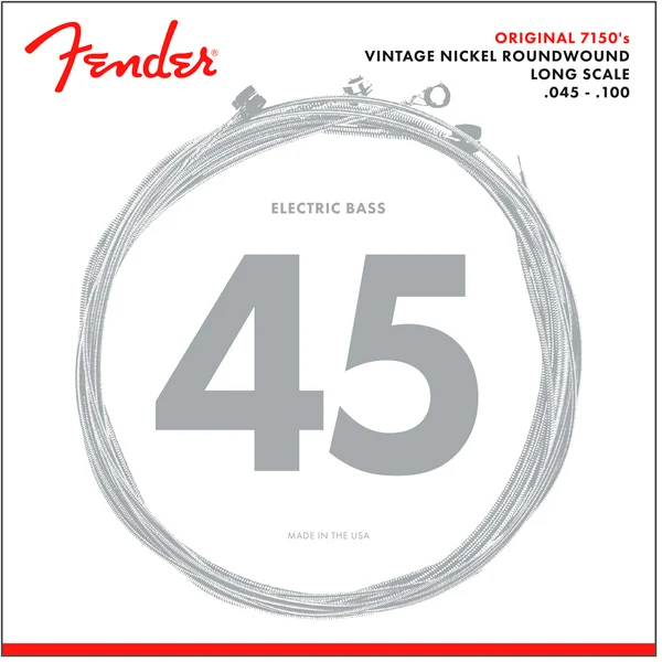 FENDER 0737150406 PURE NICKEL 7150M JUEGO CUERDAS BAJO 045-105