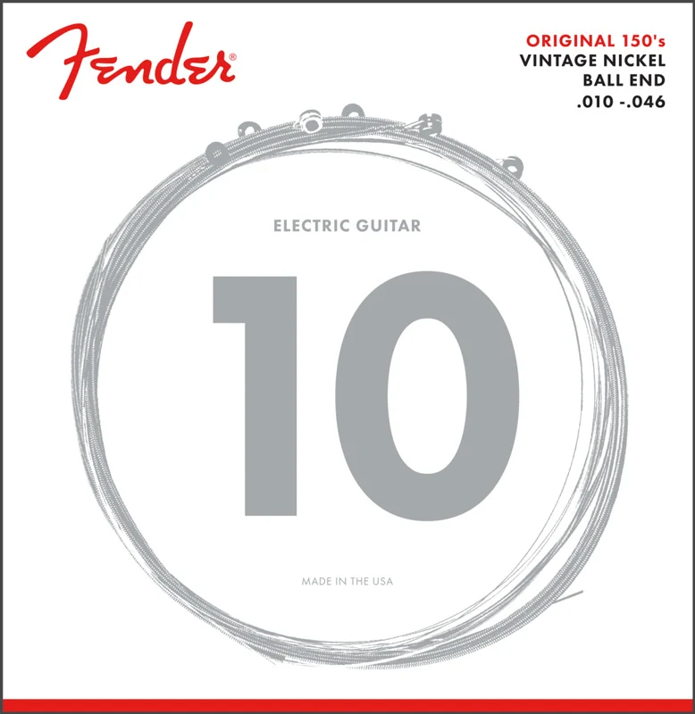 FENDER 0730150406 150R PURE NICKEL BALL END JUEGO CUERDAS GUITARRA ELECTRICA 010-046