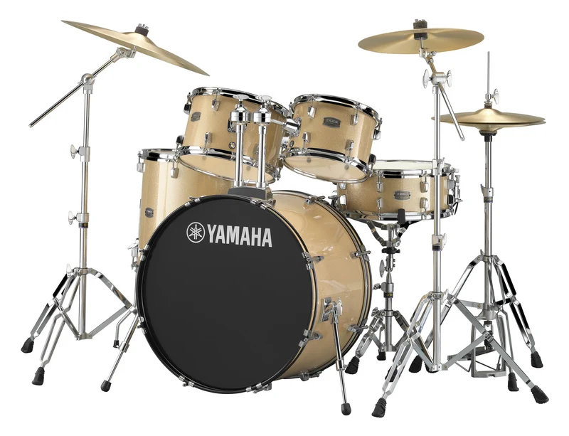 YAMAHA RDP2F5 CPG CPSET RYDEEN BATERIA ACUSTICA CON HERRAJES Y PLATOS CHAMPAGNE GLITTER