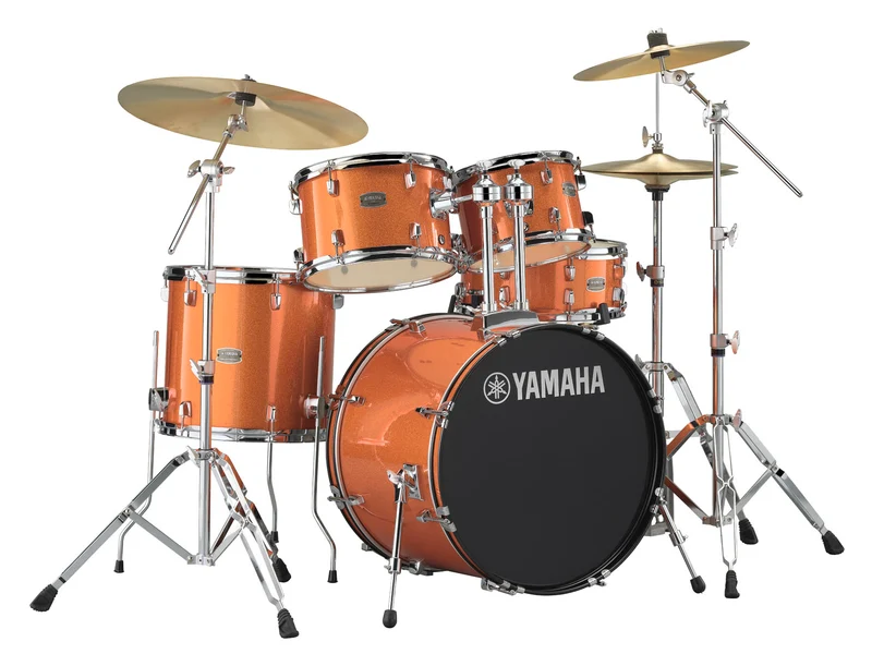 YAMAHA RDP0F5 ORG CPSET RYDEEN BATERIA ACUSTICA CON HERRAJES Y PLATOS ORANGE GLITTER