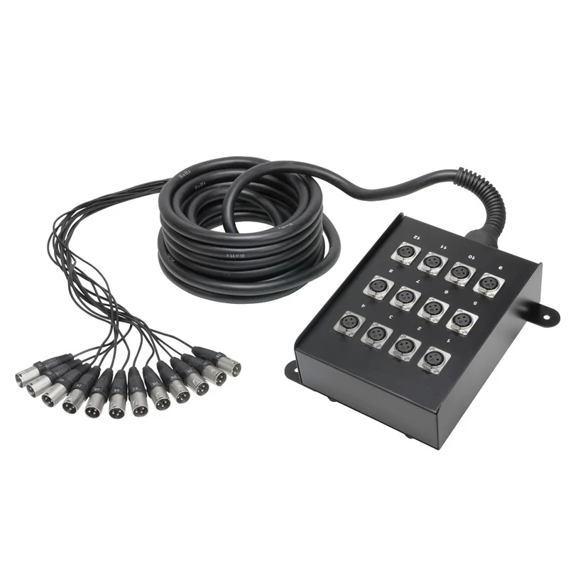 ADAM HALL K12C10 CAJETIN DE ESCENARIO DE 12 ENVIOS CON 10M DE CABLE